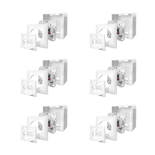 Netzwerkdose cat 2 port - 6x,