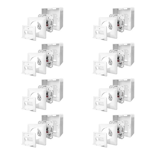 Netzwerkdose cat 2 port - 8x,